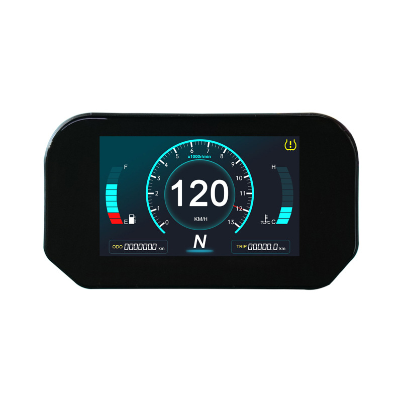 5寸液晶屏應用于摩托車儀表的解決方案